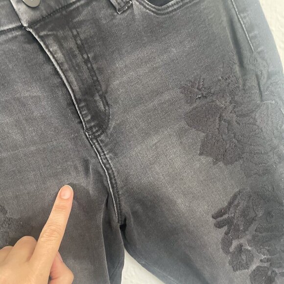 LVPL by Liverpool Kaden Embroidered Release Hem Ankle Jeans stretch Size 10/30 - Picture 7 of 12